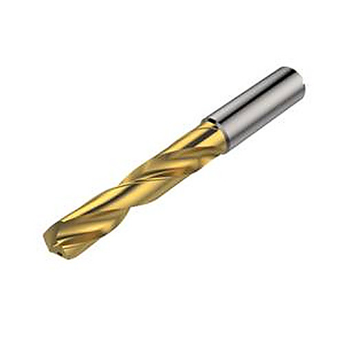 7/16″ Dia. × 12 mm Shank × 71 mm Flute Length × 118 mm OAL, 5xD, 140°, TiAlN, 5xD Flute, Coolant Thru, Round Solid Carbide Drill