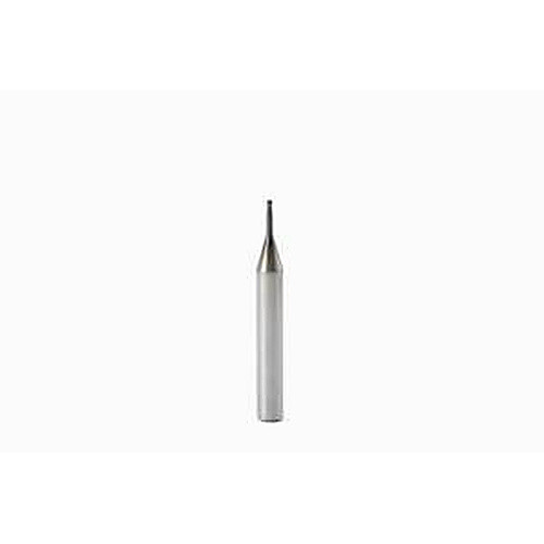 1.2 mm Dia. × 6 mm Shank × 0.9 mm DOC × 50 mm OAL, Carbide 2 Flute, 30° Helix, Round, Ballnose End Mill