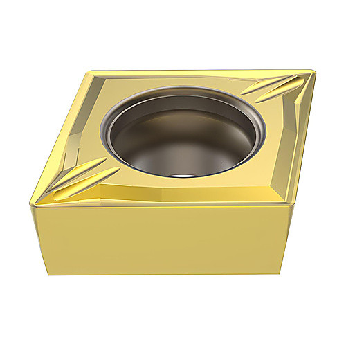 CCMT 32.52 MF2 CP500, 1/32″ Corner Radius, 5/32″ Thick, 3/8″ Inscribed Circle, Turning Indexable Insert