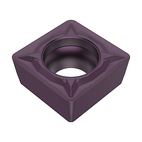 SCMT 32.52 MF2 TP1030, 0.031″ Corner Radius, 0.156″ Thick, 3/8″ Inscribed Circle, TiAlSiN, Square, Turning Indexable Insert