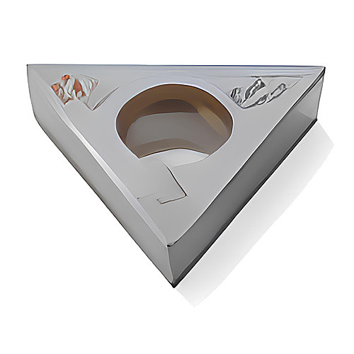 TCGW 21.51 L1 CBN060, 0.015″ Corner Radius, 0.094″ Thick, 1/4″ Inscribed Circle, TiSiAlN, Turning Indexable Insert