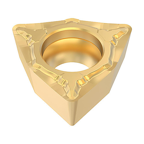 WCMT 32.52 F1 CP500, 1/32″ Corner Radius, 5/32″ Thick, 3/8″ Inscribed Circle, Turning Indexable Insert