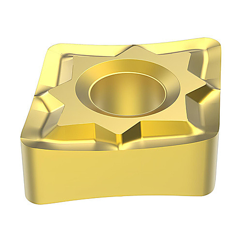 CNMG 432 MF1 CP500, 1/32″ Corner Radius, 3/16″ Thick, 1/2″ Inscribed Circle, Turning Indexable Insert