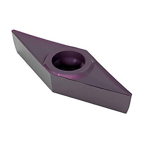 VCGT 330.5 AL TS2050, 1/12″ Corner Radius, 3/16″ Thick, 3/8″ Inscribed Circle, Turning Indexable Insert