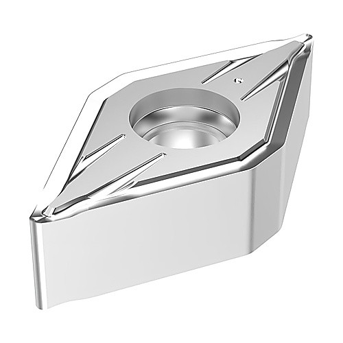DNMU 332 MF TP2501, 0.031″ Corner Radius, 0.187″ Thick, 3/8″ Inscribed Circle, TICN|Al2O3, Turning Indexable Insert