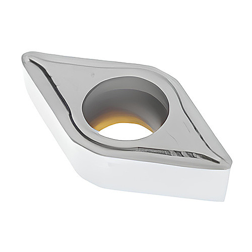 DCMX 32.51 F1 TP2501, 0.015″ Corner Radius, 0.156″ Thick, 3/8″ Inscribed Circle, TICN|Al2O3, Turning Indexable Insert