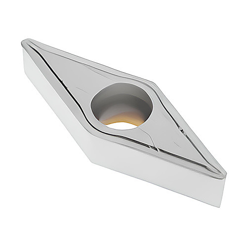 VBMT 332 F1 TP2501, 1/32″ Corner Radius, 3/16″ Thick, 3/8″ Inscribed Circle, Turning Indexable Insert