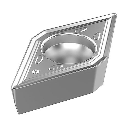 DCMT 431 M3 TP1501, 0.015″ Corner Radius, 0.187″ Thick, 1/2″ Inscribed Circle, TICN|Al2O3, Turning Indexable Insert