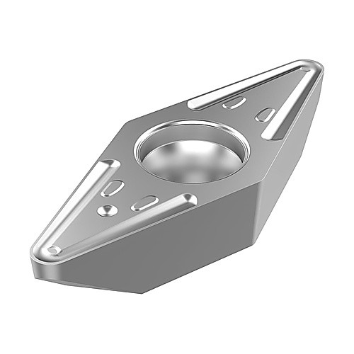 VBMT 331 M3 TP2501, 1/64″ Corner Radius, 3/16″ Thick, 3/8″ Inscribed Circle, Turning Indexable Insert