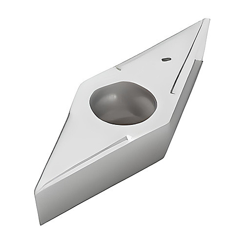 VBGT 160408 M3 HX, 0.79 mm Corner Radius, 4.76 mm Thick, 9.52 mm Inscribed Circle, Uncoated, Turning Indexable Insert