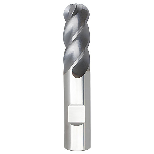 1″ Dia. × 1″ Shank × 2″ DOC × 5″ OAL, Solid Carbide AlTiN, 4 Flute, Weldon, Ballnose End Mill