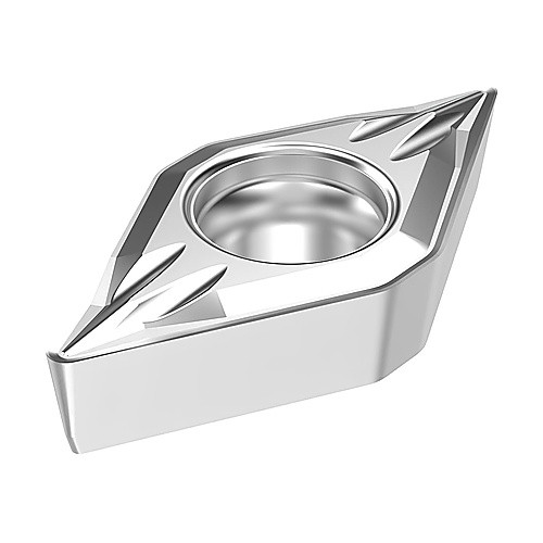 DCMT 21.52 MF2 TP3501, 0.8 mm Corner Radius, 2.38 mm Thick, 6.35 mm Inscribed Circle, Turning Indexable Insert