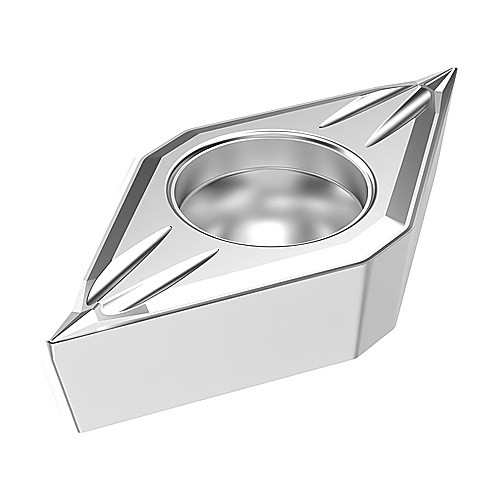 DCMT 32.52 MF2 TP3501, 0.8 mm Corner Radius, 3.97 mm Thick, 9.525 mm Inscribed Circle, Turning Indexable Insert