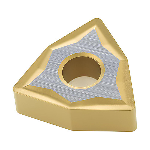 WNMG 332 M3 TP40, 0.031″ Corner Radius, 0.187″ Thick, 3/8″ Inscribed Circle, TiCN|TiN, 80° Trigon, Turning Indexable Insert