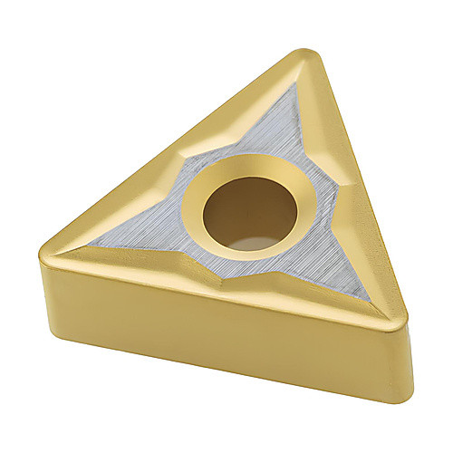TNMG 331 M3 TP40, 0.015″ Corner Radius, 0.187″ Thick, 3/8″ Inscribed Circle, TiCN|TiN, 60° Triangle, Turning Indexable Insert