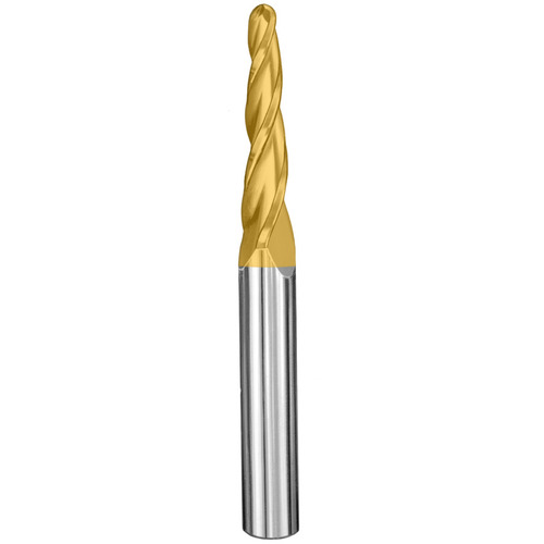 ‎3/8 End Mill 3FL BN TN - SER 24B 3/16x3/8x3-1/2 2.0DEG