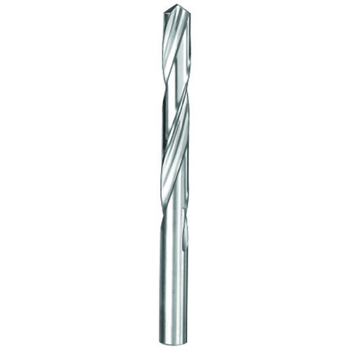 6.2 mm Dia. × 6.2 mm Shank × 63 mm Flute Length × 101 mm OAL, 5xD, 118°, Uncoated, 2 Flute, External, Round Solid Carbide Drill