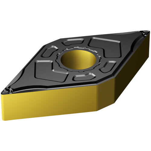 DNMG 431 LC 4315, 0.016″ Corner Radius, 0.187″ Thick, 1/2″ Inscribed Circle, TiCN|Al2O3|TiN, 55° Diamond, Turning Indexable Insert