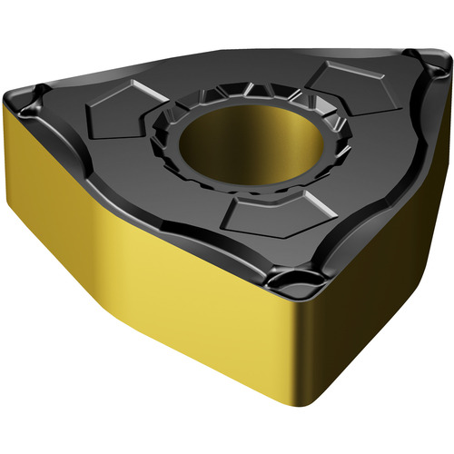 WNMG 432 LC 4325, 0.032″ Corner Radius, 0.187″ Thick, 1/2″ Inscribed Circle, TiCN|Al2O3|TiN, Trigon, Turning Indexable Insert