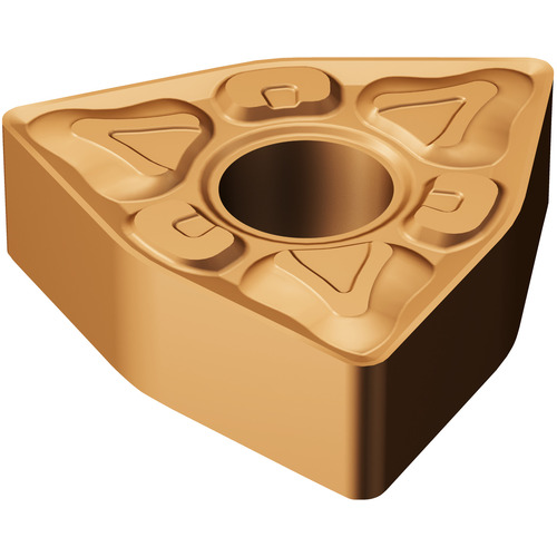 WNMG 432 XM GC15, 0.032″ Corner Radius, 0.187″ Thick, 1/2″ Inscribed Circle, TiAlN, Trigon, Turning Indexable Insert