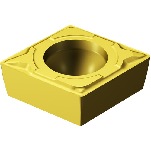 CCMT 431 MF 2025, 0.016″ Corner Radius, 0.187″ Thick, 1/2″ Inscribed Circle, TiCN|Al2O3|TiN, 80° Diamond, Turning Indexable Insert