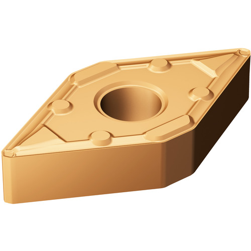 DNMX 331 WF 1115, 0.016″ Corner Radius, 0.187″ Thick, 3/8″ Inscribed Circle, TiAlN|AlCr2O3, 55° Diamond, Turning Indexable Insert