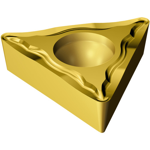 TCMT 2151 UM 2025, 0.016″ Corner Radius, 0.094″ Thick, 1/4″ Inscribed Circle, TiCN|Al2O3|TiN, Triangle, Turning Indexable Insert