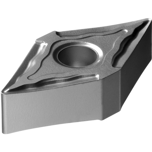 DNMG 432 MF 5015, 0.032″ Corner Radius, 0.187″ Thick, 1/2″ Inscribed Circle, Uncoated, 55° Diamond, Turning Indexable Insert