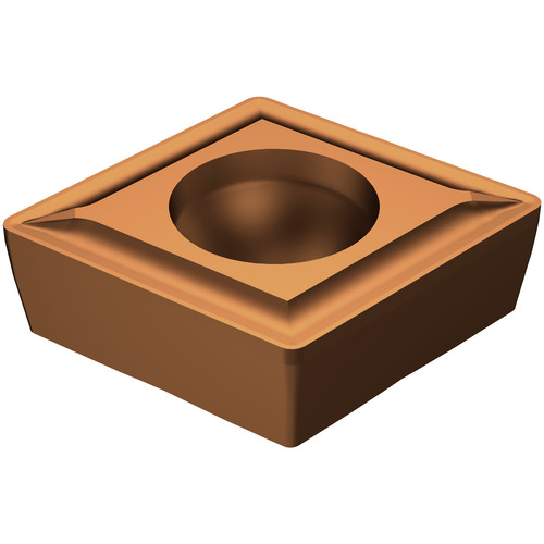 CCMT 3250 UF 1125, 0.008″ Corner Radius, 0.156″ Thick, 3/8″ Inscribed Circle, TiAlN, Turning Indexable Insert