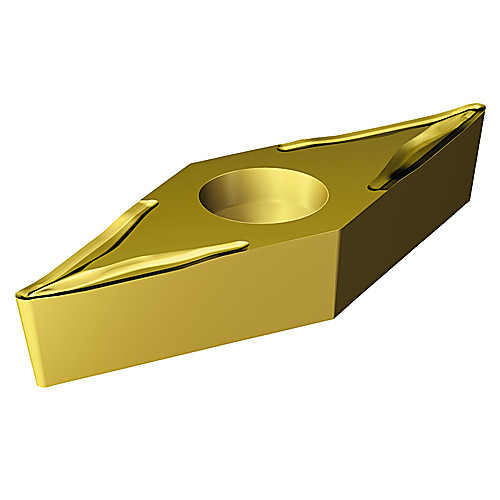 VBMT 331 UM 1525, 0.016″ Corner Radius, 0.187″ Thick, 3/8″ Inscribed Circle, TiCN, 35° Diamond, Turning Indexable Insert