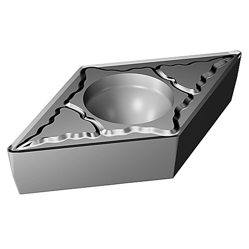 DCMT 2151 MM 1105, 0.016″ Corner Radius, 0.094″ Thick, 1/4″ Inscribed Circle, TiAlN, Turning Indexable Insert