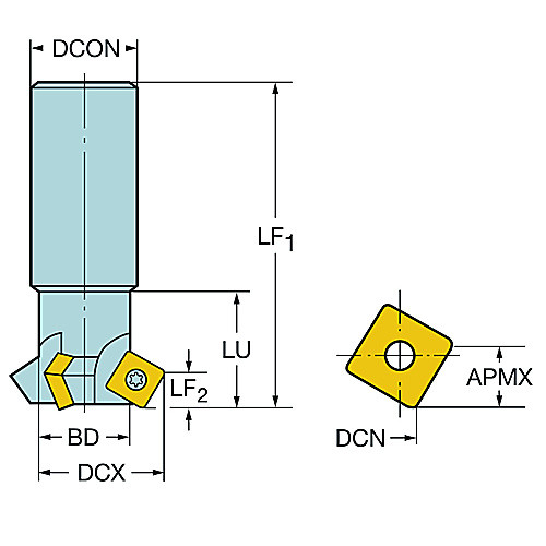‎R215.64-32V50-4512 CHAMFERING ENDMILL
