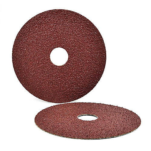 Shur-kut 5″ × 7/8″ Aluminum Oxide Resin Fiber Disc, 80 Grit