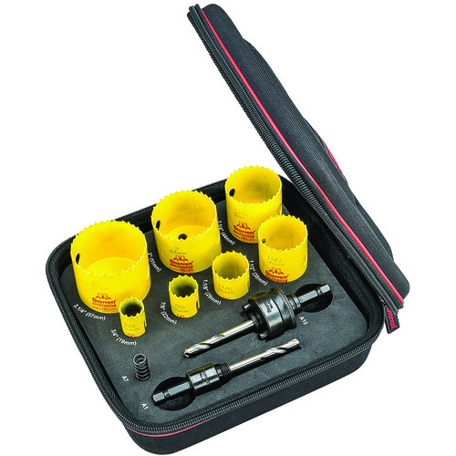 KFC07031-N Hole Saw Kit FCH Plumber's Kit W/ 7 Hole Saws & 3 Accessories