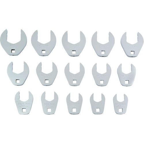 Proto 1/2″ Drive 15 Piece Crowfoot Wrench Set
