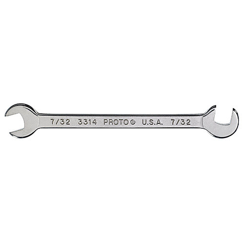 Proto Short Satin Angle Open-End Wrench - 7/32″