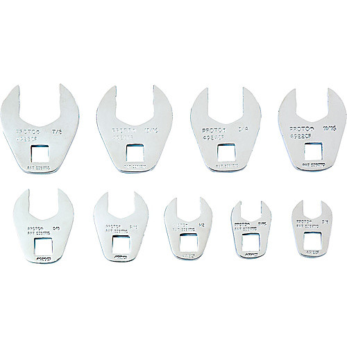 Proto 3/8″ Drive 9 Piece Crowfoot Wrench Set