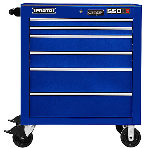 ‎Proto 550S 34″ Roller Cabinet - 6 Drawer, Gloss Blue