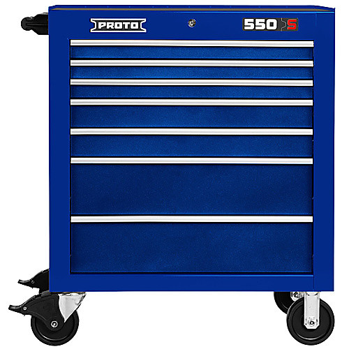 ‎Proto 550S 34″ Roller Cabinet - 7 Drawer, Gloss Blue
