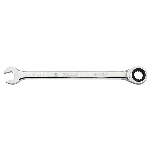 ‎Proto Full Polish Combination Non-Reversible Ratcheting Wrench 11/32″ - 12 Point