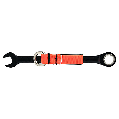 Proto Tether-Ready Black Chrome Combination Non-Reversible Ratcheting Wrench 7/16″ - Spline