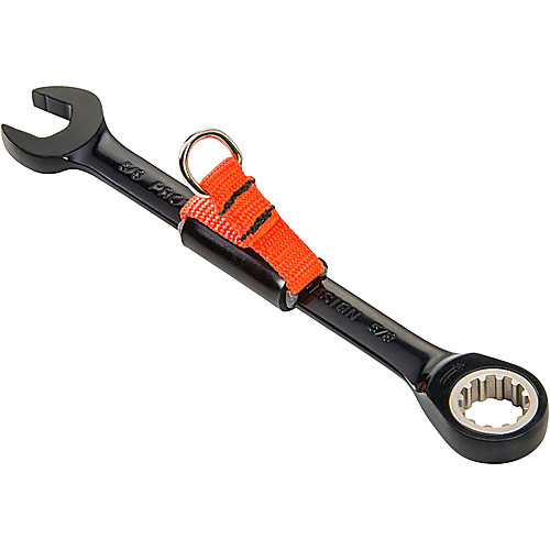 Proto Tether-Ready Black Chrome Combination Non-Reversible Ratcheting Wrench 5/8″ - Spline