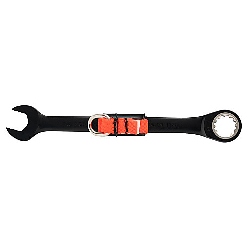 Proto Tether-Ready Black Chrome Combination Non-Reversible Ratcheting Wrench 11/16″ - Spline