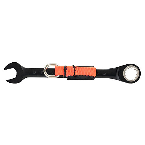 Proto Tether-Ready Black Chrome Combination Non-Reversible Ratcheting Wrench 16 mm - Spline