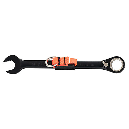 Proto Tether-Ready Black Chrome Combination Non-Reversible Ratcheting Wrench 17 mm - Spline