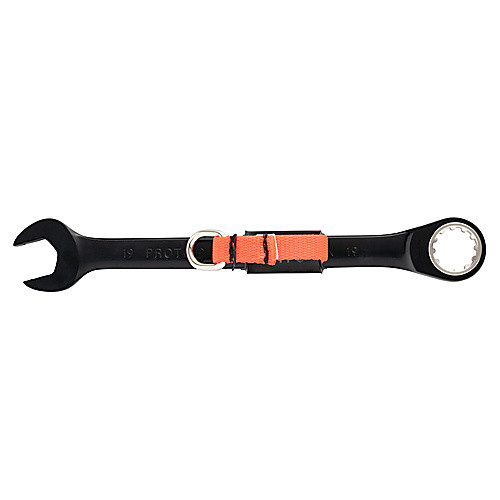 Proto Tether-Ready Black Chrome Combination Non-Reversible Ratcheting Wrench 19 mm - Spline