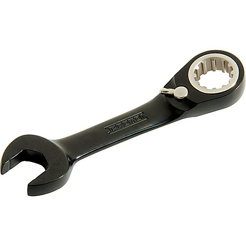 Proto Black Chrome Combination Stubby Reversible Ratcheting Wrench 1/2″ - Spline