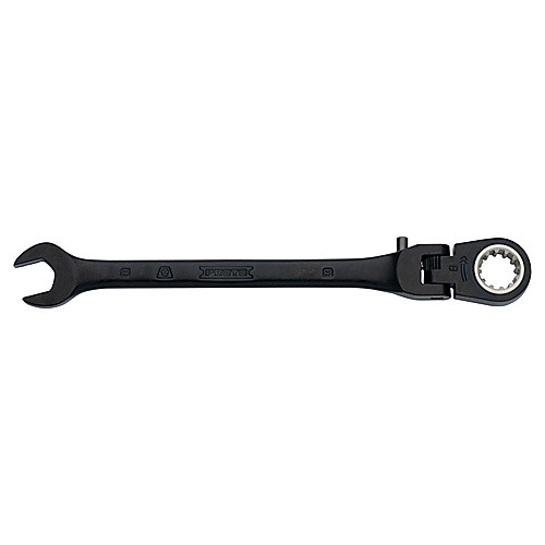 Proto Black Chrome Combination Locking Flex-Head Ratcheting Wrench 8 mm - Spline