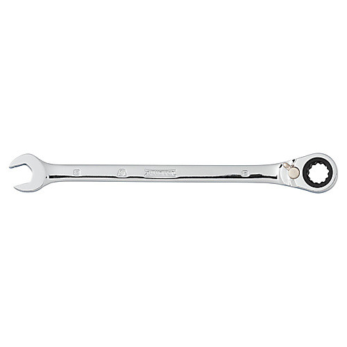 ‎Proto Full Polish Combination Reversible Ratcheting Wrench 8 mm - 12 Point