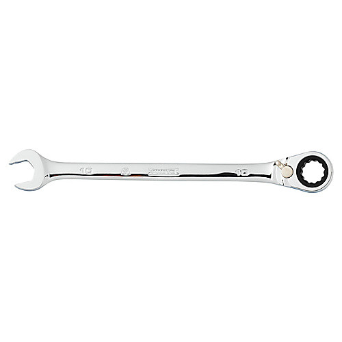 ‎Proto Full Polish Combination Reversible Ratcheting Wrench 10 mm - 12 Point